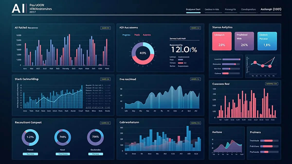 Analytics dashboard showing HR cost comparison
